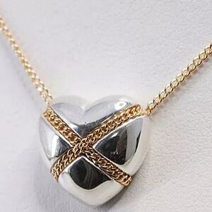 18K Tiffany & Co. Yellow Gold Sterling Silver Hear